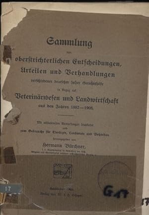 Sammlung von oberstrichterlichen Entscheidungen, Urteilen und