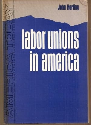 Bild des Verkufers fr Labor unions in America zum Verkauf von Clivia Mueller