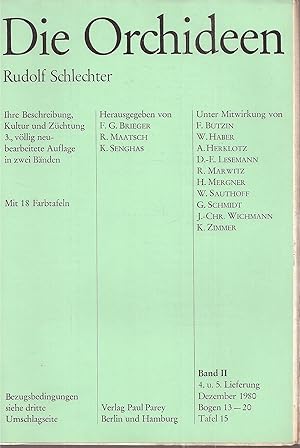 Seller image for Die Orchideen.Band II.4.u.5.Lieferung.Bogen 13 - 20.Tafel 15 for sale by Clivia Mueller