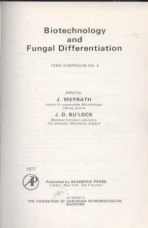 Bild des Verkufers fr Biotechnology and Fungal Differentiation zum Verkauf von Clivia Mueller