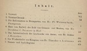 Jahresschrift der Historischen Gesellschaft des Kantons Aargau.VI.Band