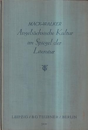 Immagine del venditore per Angelschsische Kultur im Spiegel der Literatur venduto da Clivia Mueller