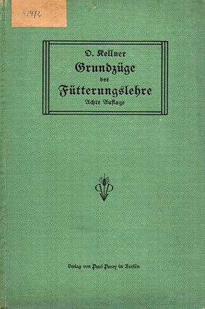 Seller image for Grundzge der Ftterungslehre for sale by Clivia Mueller