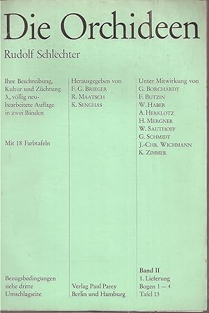 Bild des Verkufers fr Die Orchideen.Band II.1.Lieferung.Bogen 1 - 4.Tafel 13 zum Verkauf von Clivia Mueller