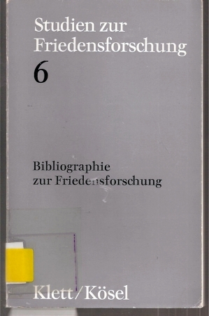Seller image for Bibliographie zur Friedensforschung for sale by Clivia Mueller