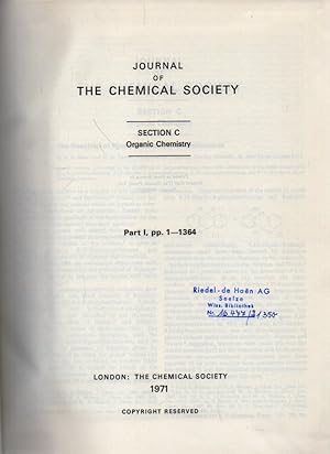 Bild des Verkufers fr Section C Organic Chemistry Part I zum Verkauf von Clivia Mueller