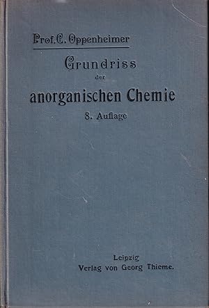 Bild des Verkufers fr Grundri der anorganischen Chemie zum Verkauf von Clivia Mueller