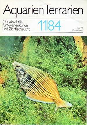 Aquarien Terrarien 31.Jahrgang 1984 Heft 11 und 12 (2 Hefte)