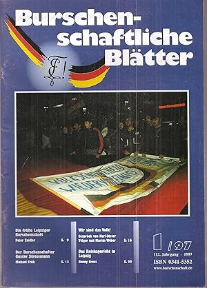 Burschenschaftliche Blätter 112.Jahrgang 1997 Heft 1