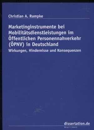 Marketinginstrumente bei Mobilitätsdienstleistungen im Öffentlichen