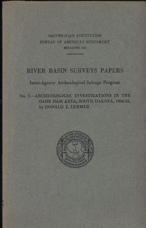 Archeological Investigations in the Oahe Dam Area,South Dakota