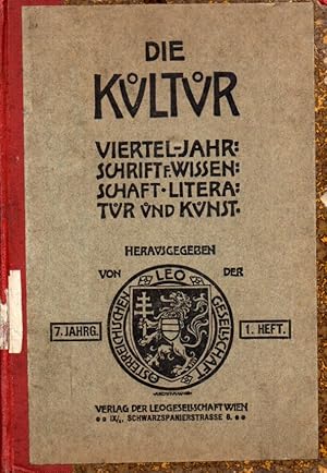 7.Jahrgang 1906 und eingebunden:Schindler,Franz M:Die Leo