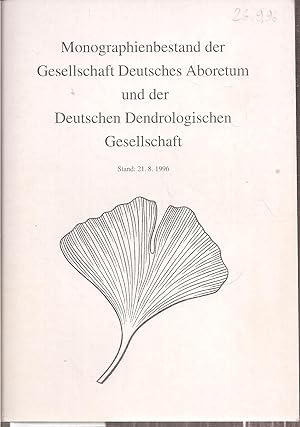 Imagen del vendedor de Monographienbestand der Gesellschaft Deutsches Aboretum und a la venta por Clivia Mueller