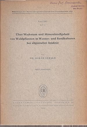 Bild des Verkufers fr ber Wachstum und Mineralstoffgehalt von Waldpflanzen in zum Verkauf von Clivia Mueller