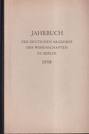 Seller image for Jahrbuch 1958 for sale by Clivia Mueller