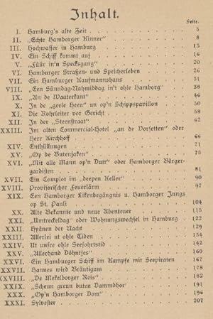 "Ut Vadder s Tiden!"Leben und Treiben im alten Hamburg