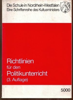 Seller image for Richtlinien fr den Politikunterricht for sale by Clivia Mueller