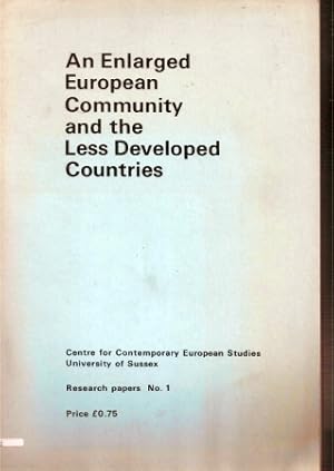 Image du vendeur pour An Enlarged European Community and the Less Development Countries mis en vente par Clivia Mueller