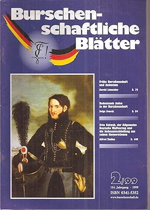 Bild des Verkufers fr Burschenschaftliche Bltter 114.Jahrgang 1999 Heft 2 zum Verkauf von Clivia Mueller