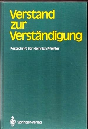 Seller image for Verstand zur Verstndigung for sale by Clivia Mueller