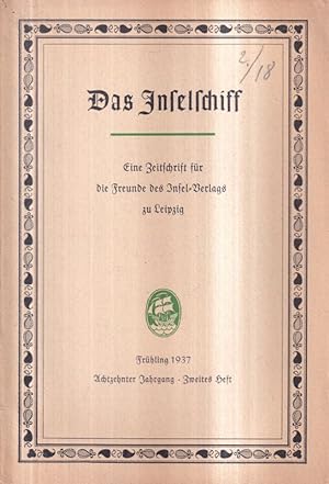 Image du vendeur pour Das Inselschiff Achtzehnter Jahrgang 1933/34 Hefte 2 bis 4 (3 Hefte) mis en vente par Clivia Mueller