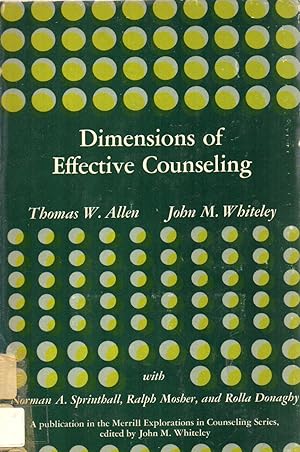 Immagine del venditore per Dimensions of effective counseling venduto da Clivia Mueller