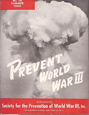 Bild des Verkufers fr Prevent World War III No. 55-56 Winter-Summer 1960 (2 Hefte) zum Verkauf von Clivia Mueller
