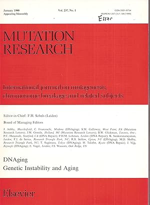 Mutation Research, Jahr 1990.Volume 237 Heft 1 - 5/6 (4 Hefte)