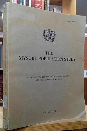 The Mysore Population Study: Report of a field survey carried out in selected areas of Mysore Sta...