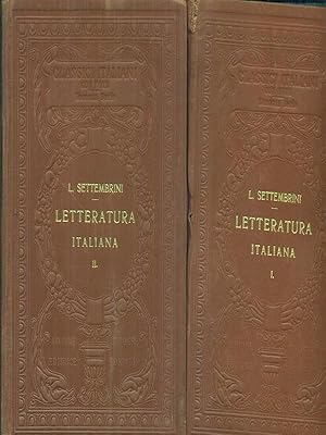 Bild des Verkufers fr Lezioni di letteratura italiana zum Verkauf von Librodifaccia