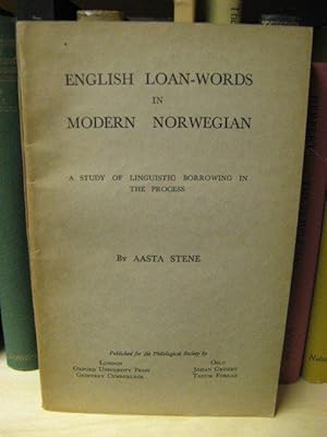 Seller image for English Loan-Words in Modern Norwegian: A Study of Linguistic Borrowing in the Process for sale by PsychoBabel & Skoob Books