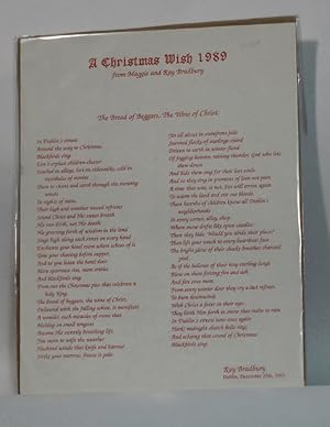 Immagine del venditore per A Christmas Wish 1989 / The Bread of Beggars, the Wine of Christ venduto da The Book Bin