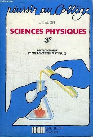 Bild des Verkufers fr SCIENCES PHYSIQUES 3e zum Verkauf von Le-Livre