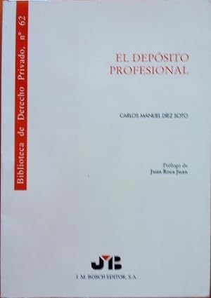 Bild des Verkufers fr EL DEPSITO PROFESIONAL. zum Verkauf von Libreria Lopez de Araujo