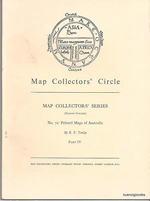 Map Collectors' Series (Eighth Volume), No 72 : Printed Maps of Australia Part IV J-L