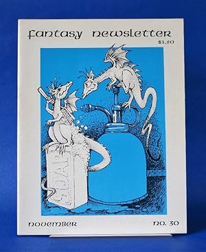 Seller image for Fantasy Newsletter November 1980 Issue 30 for sale by The Book Bin