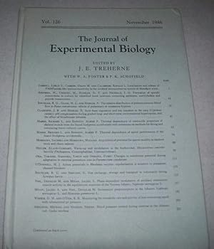 Bild des Verkufers fr The Journal of Experimental Biology Volume 126, 1986 zum Verkauf von Easy Chair Books