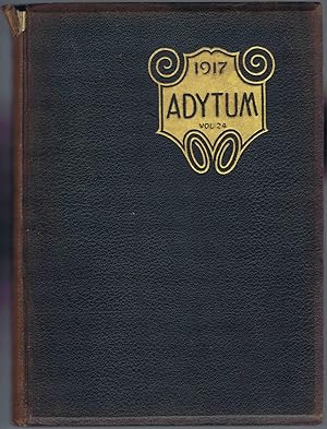 Seller image for THE ADYTUM 1917, Volume Twenty-Four: Denison University, Granville, Ohio for sale by SUNSET BOOKS