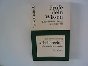 Image du vendeur pour Prfe dein Wissen, Heft 14/1, Arbeitsrecht I - Individualarbeitsrecht - Band 1 mis en vente par ANTIQUARIAT FRDEBUCH Inh.Michael Simon