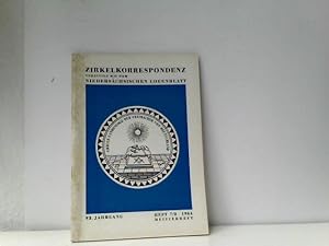 Zirkelkorrespondenz vereinigt mit dem Niedersächsischen Logenblatt - 92. Jahrgang Heft 7/8 1964 -...