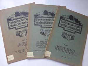 - Mitteilungen des Landesverein Sächsischer Heimatschutz. 3 Einzel - Hefte 1, 2, 7; 1914, Band 4