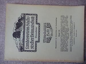 - Mitteilungen des Landesverein Sächsischer Heimatschutz. Heft 10 bis 12 in 1 Einzelheften, 1920,...