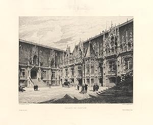 Bild des Verkufers fr Palais de Justice in Rouen. zum Verkauf von Galerie Joseph Fach GmbH