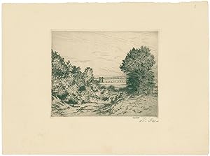 Bild des Verkufers fr Landschaft bei Willingshausen. zum Verkauf von Galerie Joseph Fach GmbH