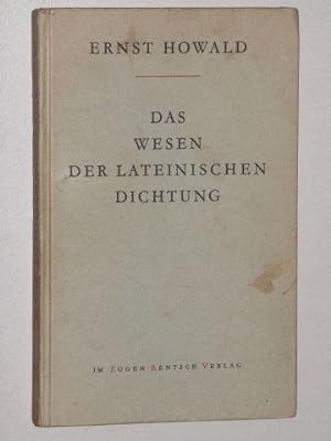 Bild des Verkufers fr Das Wesen der lateinischen Dichtung. zum Verkauf von Antiquariat Lehmann-Dronke