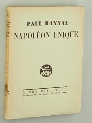 Bild des Verkufers fr Napolon unique. Comdie pique en trois actes. zum Verkauf von Antiquariat Lehmann-Dronke