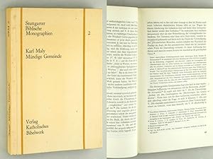 Seller image for Mndige Gemeinde. Untersuchungen zur pastoralen Fhrung des Apostels Paulus im 1. Korintherbrief. for sale by Antiquariat Lehmann-Dronke