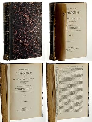 Imagen del vendedor de Praelectiones Theologicae quas in Collegio Romano Societatis Jesu habebat. 2 vols. in 1 vol. a la venta por Antiquariat Lehmann-Dronke