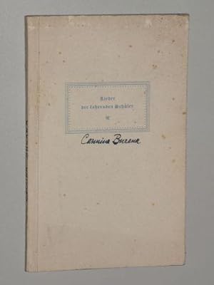 Bild des Verkufers fr Lieder der fahrenden Schler. Lateinisch und deutsch. . als Gru zum Weihnachtsfest 1938. zum Verkauf von Antiquariat Lehmann-Dronke