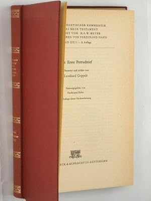 Immagine del venditore per Der erste Petrusbrief. Hrsg. von Ferd. Hahn 1. Aufl. d. Neubearb. venduto da Antiquariat Lehmann-Dronke